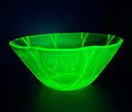 Antieke art deco uranium schaal ( Hazel atlas ), Ophalen of Verzenden