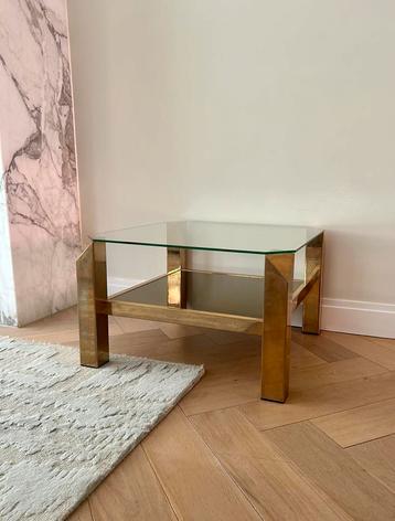 Belgo Chrom bijzettafel 70s Hollywood Regency beschikbaar voor biedingen