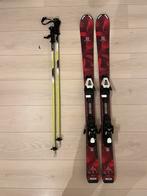 Salomon kinder ski 120cm zo goed als nieuw incl stokken, Carve, Ski's, 100 tot 140 cm, Zo goed als nieuw