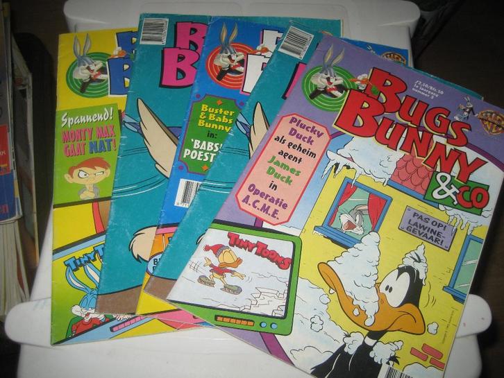 Bugs Bunny stripbladen, Boeken, Stripboeken, Gelezen, Meerdere stripboeken, Ophalen of Verzenden