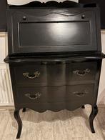 Secretaire bureau, zwart, Ophalen, 50 tot 100 cm, Zo goed als nieuw, Met lade(s)