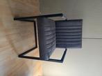 Eetkamerstoel grijs metalen frame, Huis en Inrichting, Stoelen, Ophalen, Nieuw, Eén, Stof