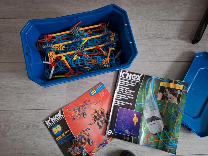 K'NEX Bouwset met Handleidingen en opbergdoos zgan, Kinderen en Baby's, Speelgoed | Educatief en Creatief, Zo goed als nieuw, Bouwen