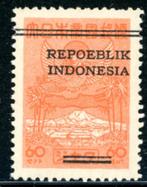 Indonesia 15-pf - Overdrukken Republic Indonesia, Postzegels en Munten, Zuidoost-Azië, Ophalen of Verzenden, Postfris