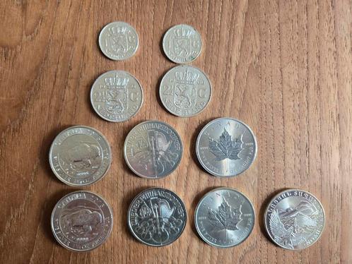 7,5 oz Zilver plus 2 Zilver Rijksdaalders en Guldens, Postzegels en Munten, Edelmetalen en Baren, Zilver, Ophalen of Verzenden