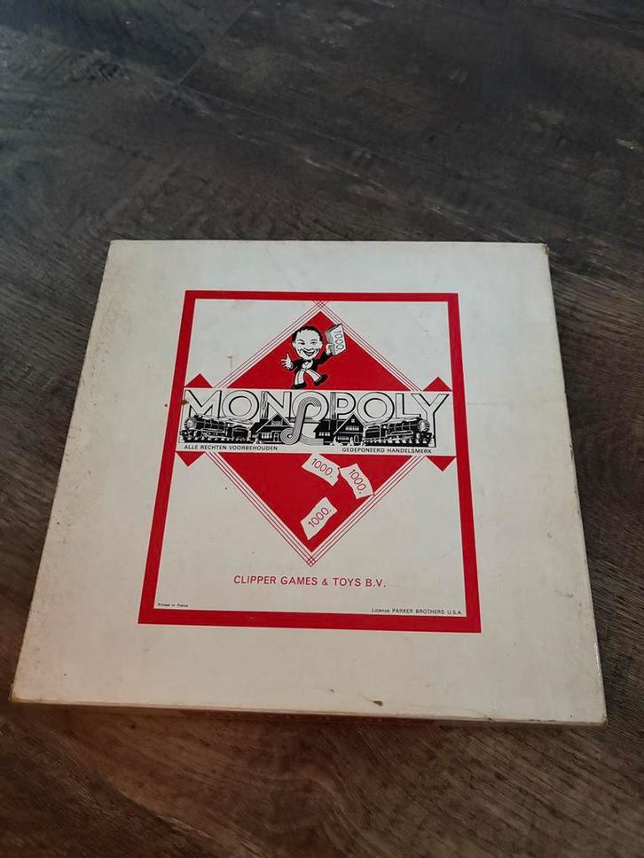 Mooie Monopoly gulden editie Clipper, Hobby en Vrije tijd, Gezelschapsspellen | Bordspellen, Gebruikt, Vijf spelers of meer, Ophalen of Verzenden