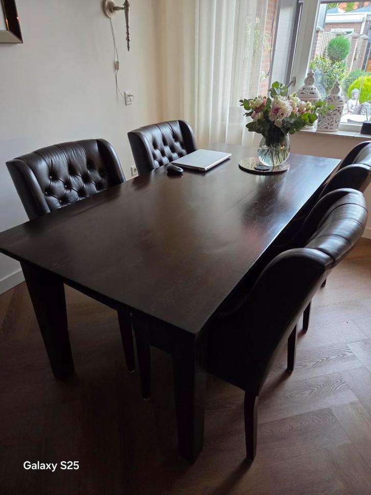 Eethoek met 4 stoelen, Huis en Inrichting, Tafels | Eettafels, Ophalen of Verzenden