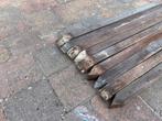 Hardhout piket paaltjes 1000x5x5cm 9st, Doe-het-zelf en Verbouw, Ophalen, Minder dan 25 mm, Zo goed als nieuw, Plank