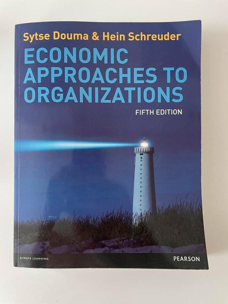 Economic Approaches to Organizations, Pearson, Boeken, Economie, Management en Marketing, Zo goed als nieuw, Ophalen of Verzenden