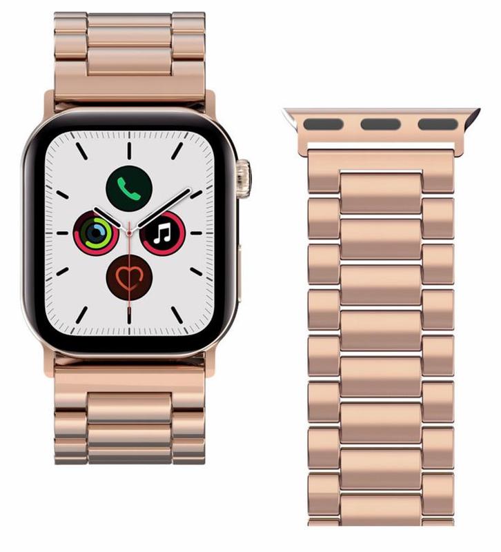 RVS bandje roségoud voor Apple Watch 40/41/41 mm, Telecommunicatie, Wearable-accessoires, Nieuw, Bandje, Ophalen of Verzenden