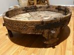 Mooie oude Chakki tafel - Uniek landelijk stuk!, Ophalen, Gebruikt, Rond, 75 cm of meer