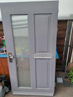 Hard houten voordeur 211cm x 82.5cm, 80 tot 100 cm, Gebruikt, Ophalen of Verzenden, Buitendeur