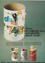 Retro reclame 1969 Dixan wasmiddel leuke ton vaatje, Verzenden, Overige typen