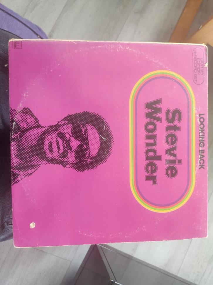 LP – Stevie Wonder – "Looking Back" (3LP Boxset), Cd's en Dvd's, Vinyl | R&B en Soul, Zo goed als nieuw, 1960 tot 1980, 12 inch