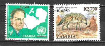 Zambia 2009 Overdruk nwe waarde Hammarskjold hyena