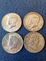 4 halve dollars 1961 En 1964 zilver, Ophalen of Verzenden, Noord-Amerika, Zilver