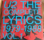 U2 - The Complete Lyrics 1979-1988 vol. 1, Ophalen of Verzenden, Nieuw, Artiest