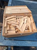 Bblocks / kapla 500 st. in Houten Kist + Voorbeelden Boekje, Hobby en Vrije tijd, Gezelschapsspellen | Bordspellen, Een of twee spelers