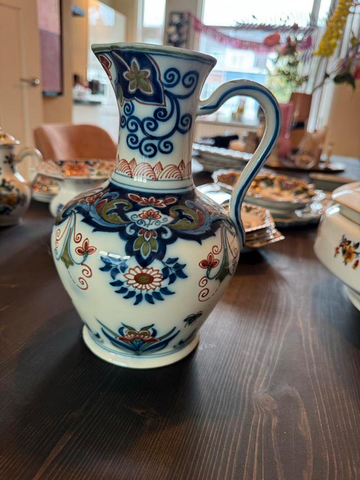 Makkum Aardewerk Vazen/Kannen Set (4 st.) - Handbeschilderd, Antiek en Kunst, Antiek | Keramiek en Aardewerk, Ophalen of Verzenden