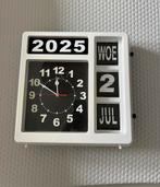 Perel vierkante klok met flip-over kalender, Ophalen, Dagkalender, Zo goed als nieuw