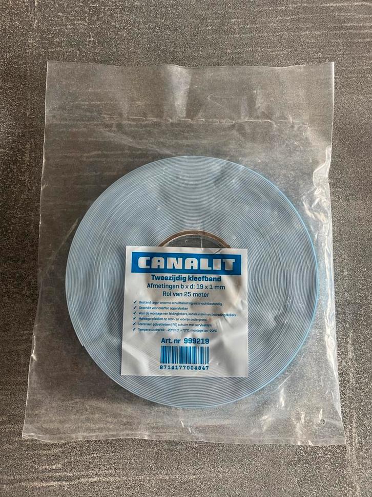 Canalit TK Dubbelzijdige Tape 19mm x 25m - Nieuw!, Doe-het-zelf en Verbouw, Isolatie en Afdichting, Nieuw, Overige materialen