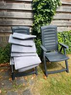 4 Jardin tuistoelen met verstelbare rugleuning, Tuin en Terras, Ophalen, Gebruikt, Kunststof