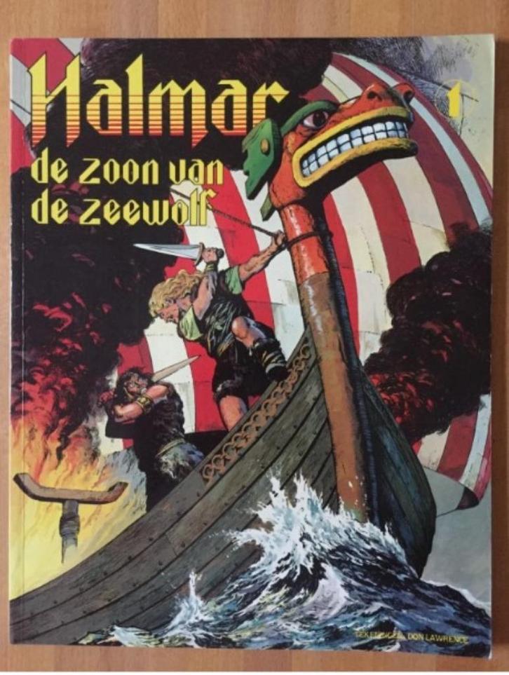 Don Lawrence Halmar - de Zoon van de Zeewolf Magazine 1980, Boeken, Stripboeken, Gelezen, Eén stripboek, Verzenden
