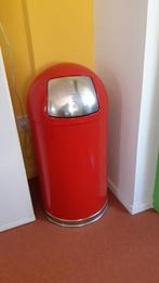 prullenbak, Ophalen, 40 liter of meer, Zo goed als nieuw, Metaal