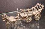 Zilveren miniatuur, boerenwagen, Ophalen of Verzenden, Zilver