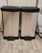 2x 60 liter prullenbakken, Huis en Inrichting, Woonaccessoires | Prullenbakken, 40 liter of meer, Ophalen, Gebruikt, 50 tot 75 cm