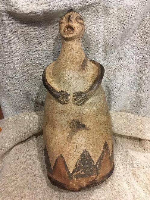 Vrouwelijke Rif aardewerk pop Noord Afrika, Antiek en Kunst, Antiek | Keramiek en Aardewerk, Ophalen of Verzenden