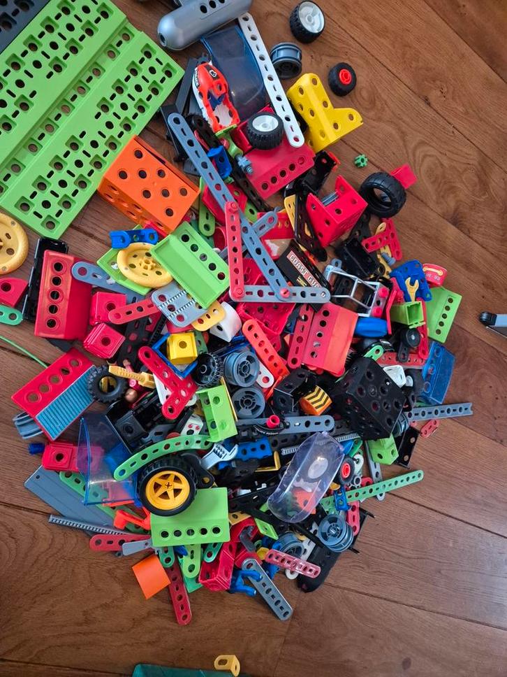 Grote partij meccano junior, Kinderen en Baby's, Speelgoed | Bouwstenen, Gebruikt, Ophalen of Verzenden