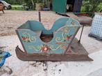 Antieke Arreslee met geschilderde Details, Dieren en Toebehoren, Gebruikt, Paard