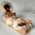 Eskimo met slede en baby, Ophalen of Verzenden