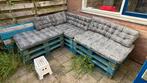 Pallet hoekbank (dit weekend ophalen!), Ophalen of Verzenden, Zo goed als nieuw, Hout