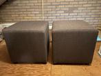 Hocker 2x antraciet, Minder dan 50 cm, Gebruikt, Vierkant, Minder dan 50 cm