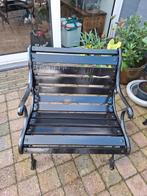 Tekoop zware Gietijzeren tuinbankje., Tuin en Terras, Tuinbanken, Ophalen, Zo goed als nieuw, Metaal
