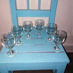 Hoppe kleine jeneverglaasjes 6 stuks, Ophalen, Gebruikt, Borrel- of Shotglas