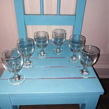 Hoppe kleine jeneverglaasjes 6 stuks beschikbaar voor biedingen