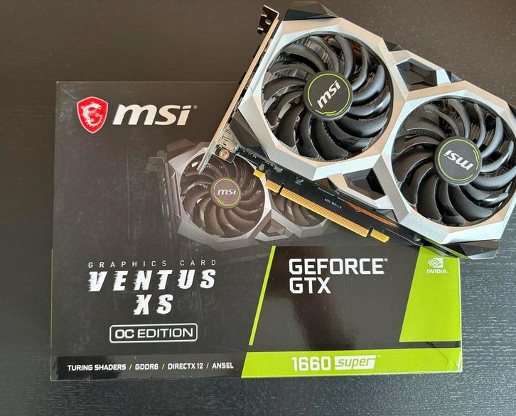 MSI GTX 1660 Super - weinig gebruikte videokaart, Computers en Software, Videokaarten, Gebruikt, Nvidia, PCI-Express 3.0, GDDR6