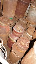 150 x Goede kwaliteit industriele metalen melkbussen carbid, Huis en Inrichting, Woonaccessoires | Overige, Ophalen, Gebruikt