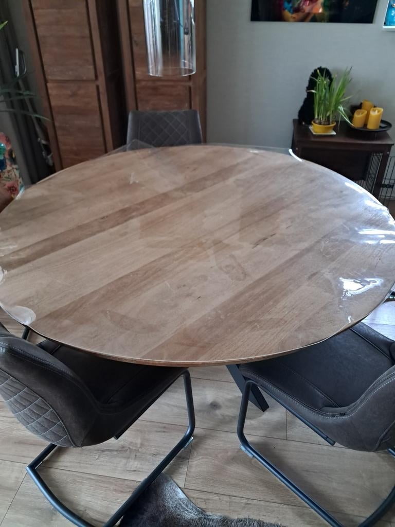 Tafelzeil 4mm dik ronde tafel rond 150 cm, Ophalen, Rond, 100 tot 150 cm, 100 tot 150 cm