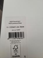MDF Board Wit 122x61cm - 3mm, Ophalen