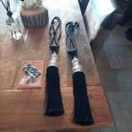 Gordijn embrasse  opneemKoord - Zwart 2x en 2 haken, Ophalen of Verzenden