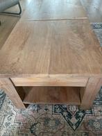 Massieve teak houten salontafeltjes 60x60, Huis en Inrichting, Tafels | Salontafels, Ophalen, Vierkant, 50 tot 100 cm, 50 tot 75 cm
