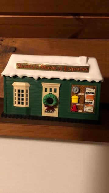 Santa’s musical express trein station kerstdorp kerst beschikbaar voor biedingen