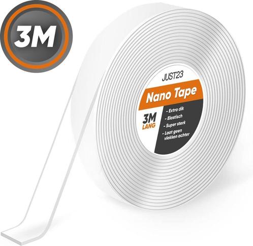 JUST23 Nano Tape - 3 Meter - Dubbelzijdig Plakband, Hobby en Vrije tijd, Knutselen, Nieuw, Overige typen, Verzenden