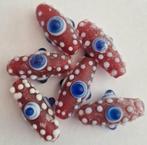 Italiaanse lampwork glas kralen 3 cm 8, Verzenden, Nieuw, Kraal