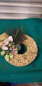 muurhanger kunstbloemen op kurkrand, Huis en Inrichting, Woonaccessoires | Wanddecoraties, Ophalen of Verzenden, 'T Olde Gre-j
