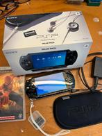 PSP Playstation bijna nieuw met spellen, Spelcomputers en Games, Spelcomputers | Sony PSP, Met games, Zwart, Ophalen of Verzenden